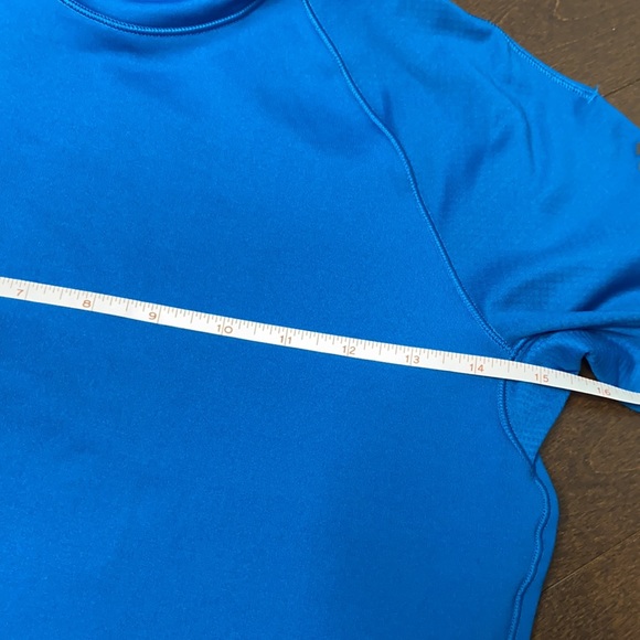 Adidas Blue Climawarm Noel Long Sleeve Top with Hood - Picture 13 of 14